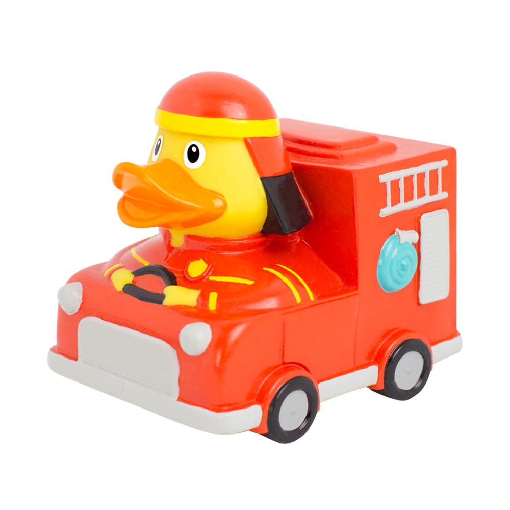 Pato de Goma Coche Bomberos