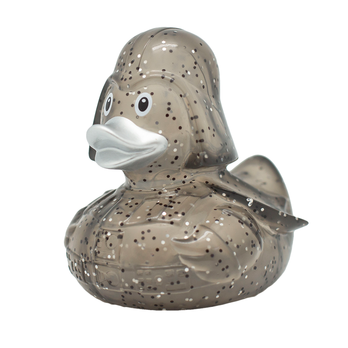 Patito de Goma Glitter Black Star