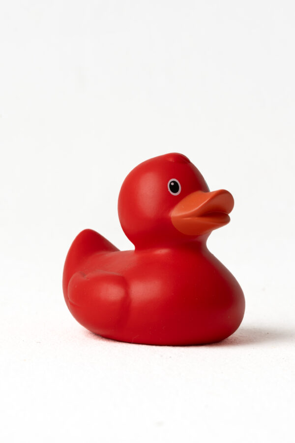 Pato de Goma Rojo