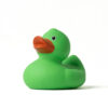 pato de goma verde