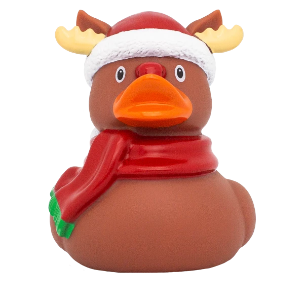Pato de Goma Reno Navidad
