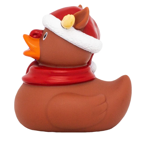 Pato de Goma Reno Navidad