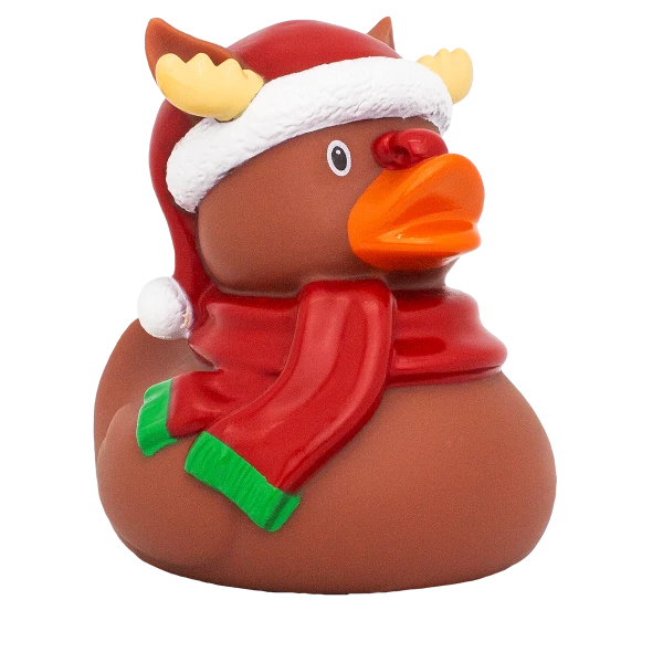 Pato de Goma Reno Navidad